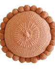 ROUND WITH POM POMS - MEDIUM | DUSTY PINK-The Andes Project