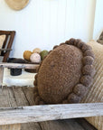 ROUND WITH POM POMS - MEDIUM | COFFEE-The Andes Project