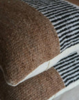 VALLE CUSHIONS - STYLE 3 - LARGE | NATURAL, BLACK AND TOSTADO-The Andes Project