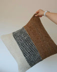VALLE CUSHIONS - STYLE 3 - LARGE | NATURAL, BLACK AND TOSTADO-The Andes Project