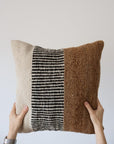 VALLE CUSHIONS - STYLE 3 - LARGE | NATURAL, BLACK AND TOSTADO-The Andes Project