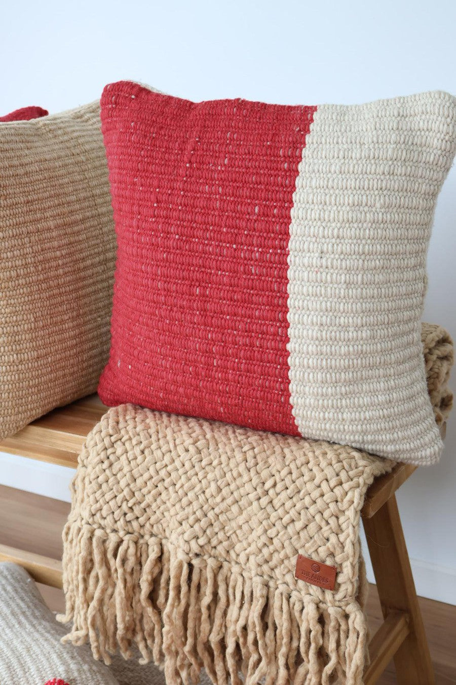 NORTE ORIGINAL SQUARE TELAR THREAD - LARGE | RED & NATURAL-The Andes Project