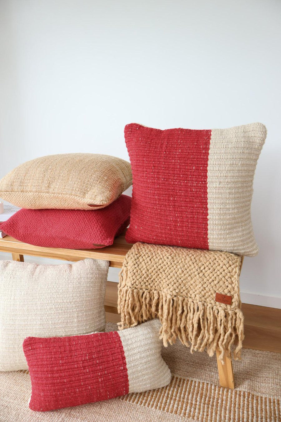 NORTE ORIGINAL LUMBAR TELAR THREAD | RED & NATURAL-The Andes Project