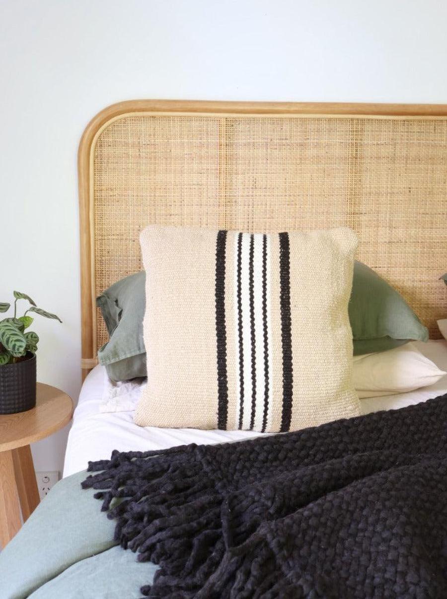 SENDEROS #3 SQUARE - LARGE | SAND, BLACK AND NATURAL-The Andes Project