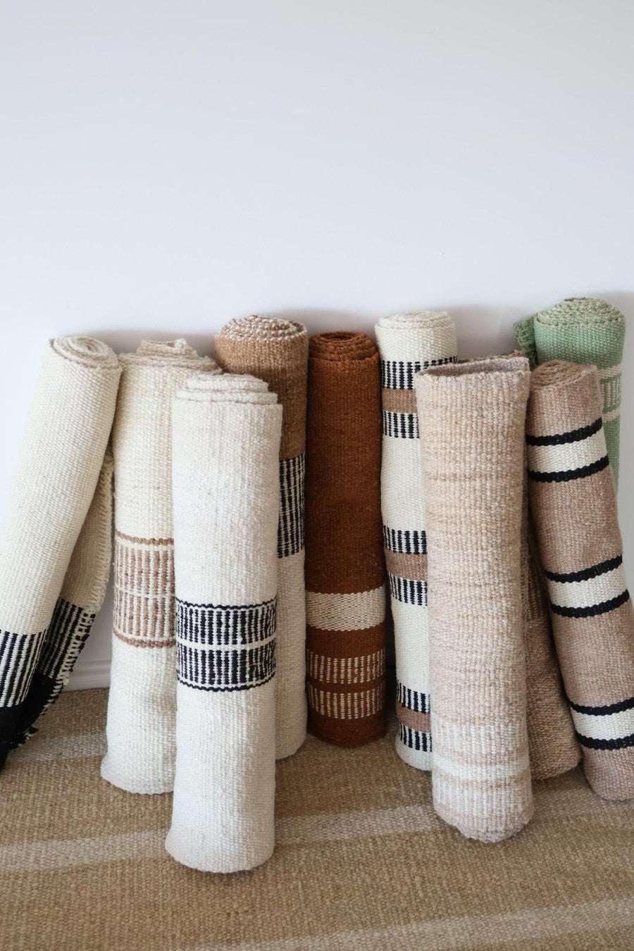 PLENA RUG | RUNNER #12 SAND, BLACK & NATURAL-The Andes Project