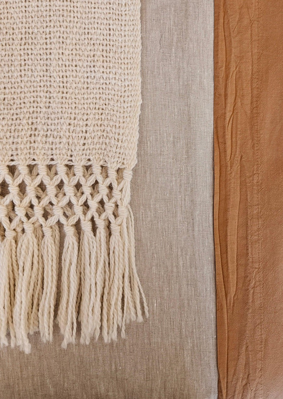 PUNA LLAMA THROW - SMALL | NATURAL COLOUR-The Andes Project