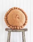ROUND WITH POM POMS - MEDIUM | CAMEL-The Andes Project