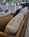 VALLE CUSHION - STYLE 2 - XL LUMBAR | SAND AND NATURAL-The Andes Project