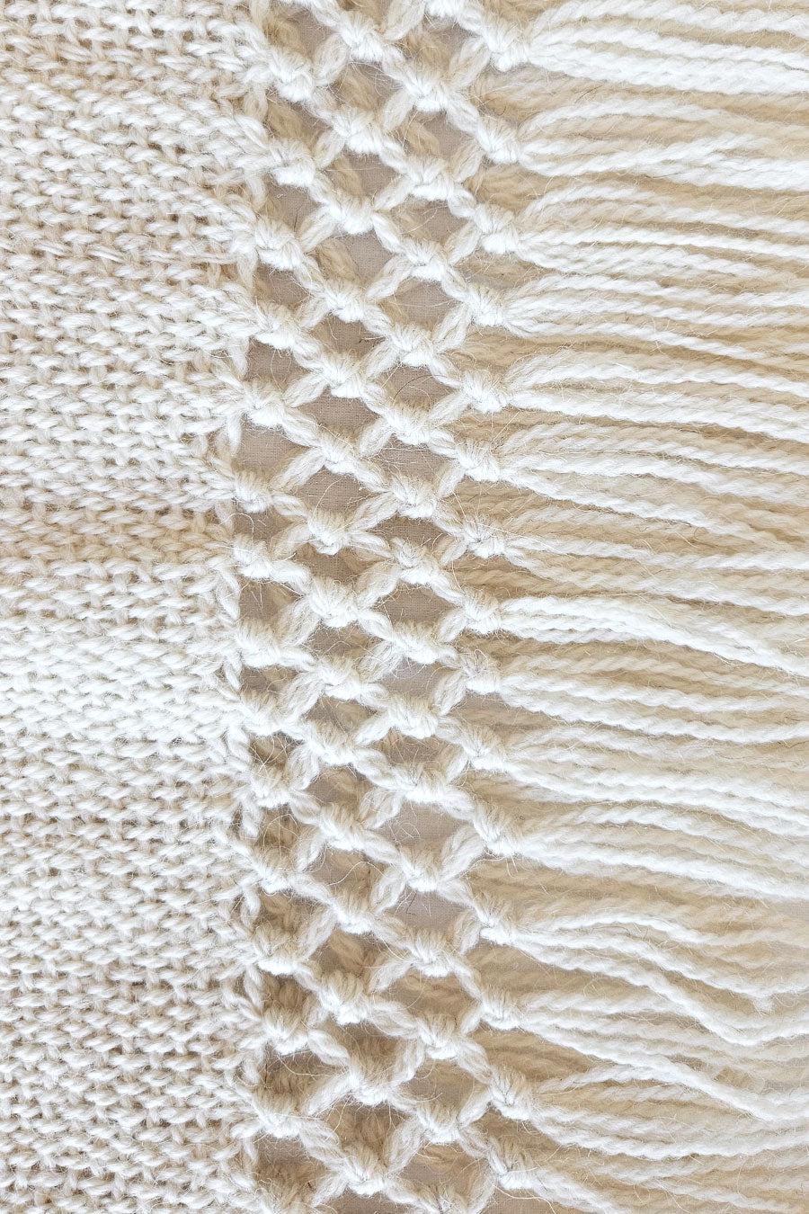 PUNA LLAMA THROW - SMALL | NATURAL COLOUR-The Andes Project