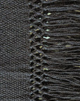 PUNA LLAMA THROW - SMALL | BLACK COLOUR-The Andes Project