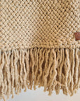 PACHA THROW - MEDIUM | SAND COLOUR-The Andes Project