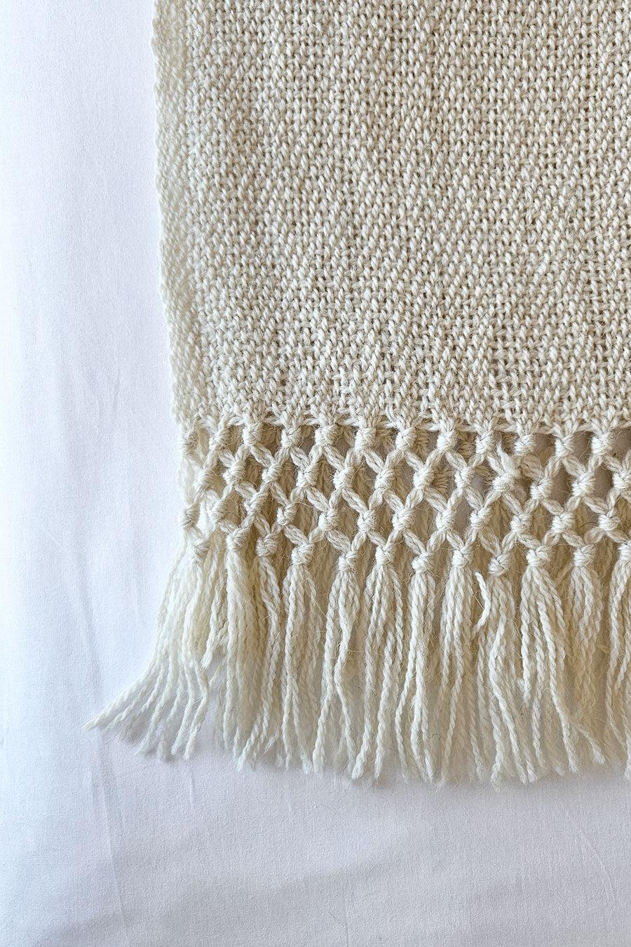 PUNA LLAMA THROW - SMALL | NATURAL COLOUR-The Andes Project