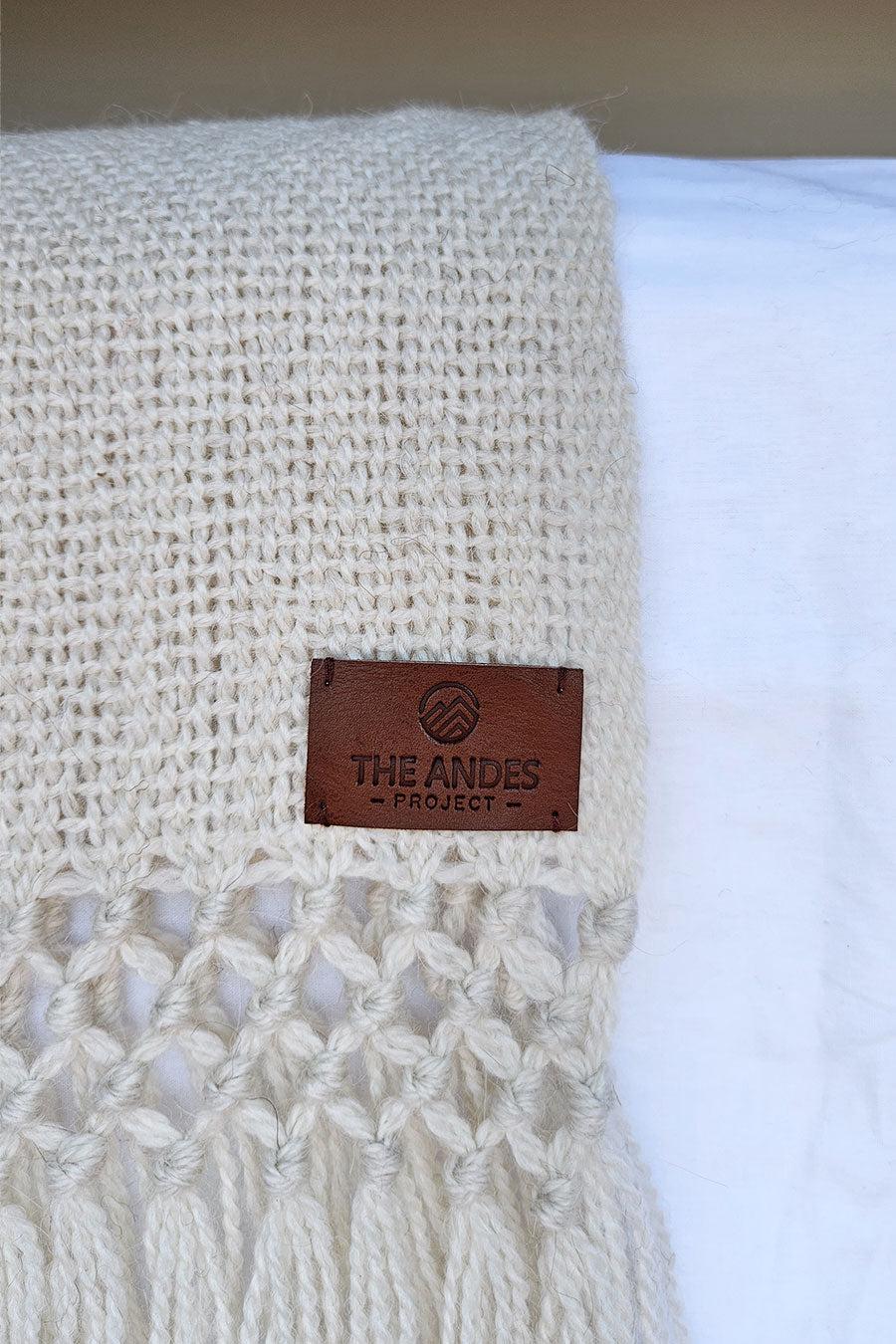 PUNA LLAMA THROW - SMALL | NATURAL COLOUR-The Andes Project