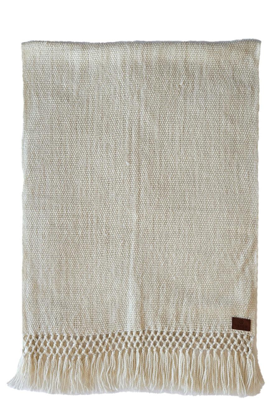 PUNA LLAMA THROW - SMALL | NATURAL COLOUR-The Andes Project