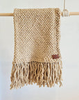 PACHA THROW - MEDIUM | SAND COLOUR-The Andes Project
