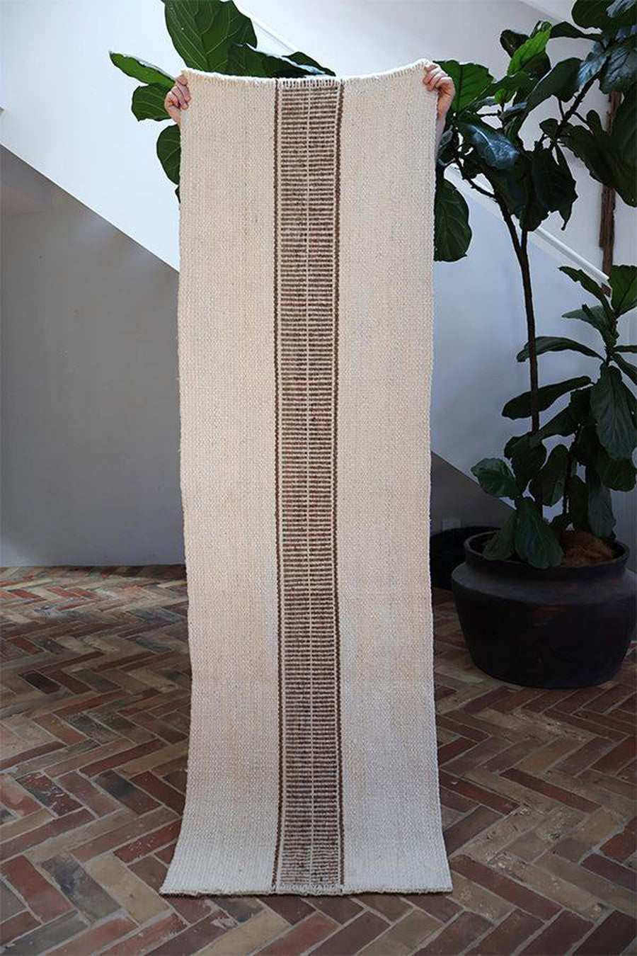 PLENA RUG | RUNNER #5 NATURAL & TOSTADO-The Andes Project