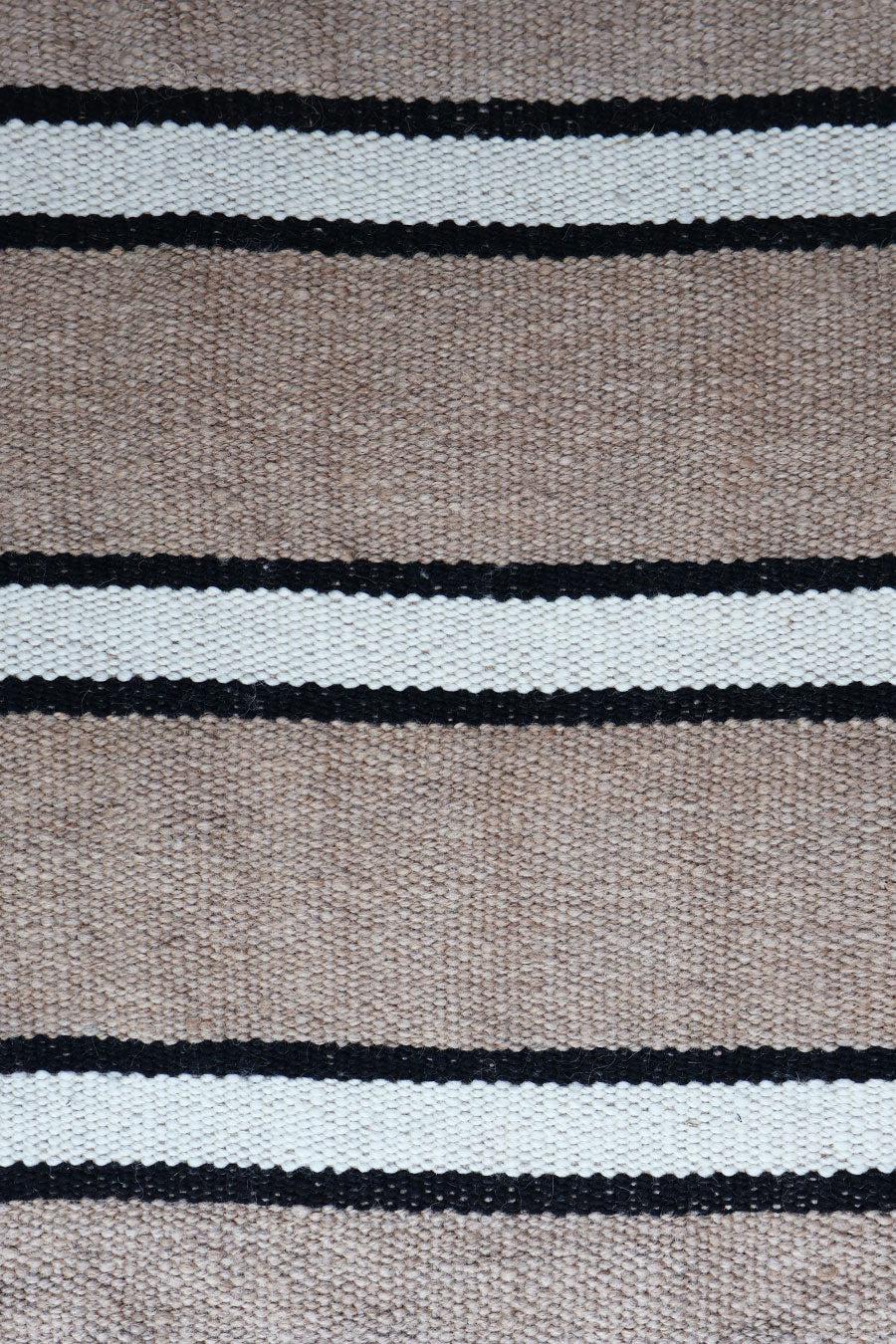 PLENA RUG | RUNNER #12 SAND, BLACK & NATURAL-The Andes Project