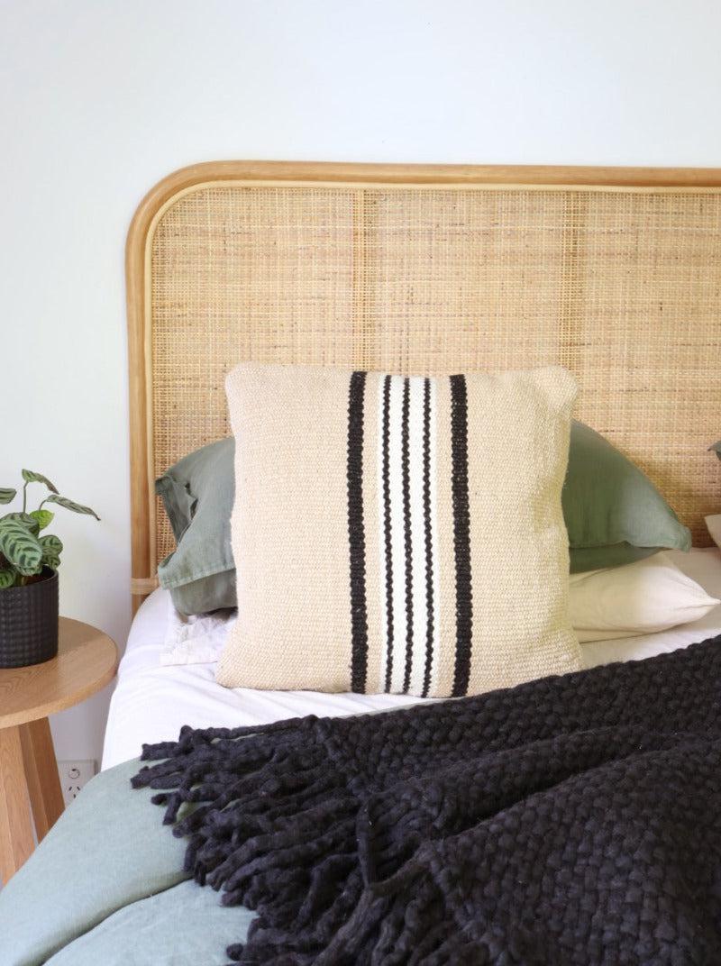 SENDEROS #3 SQUARE - LARGE | SAND, BLACK AND NATURAL-The Andes Project