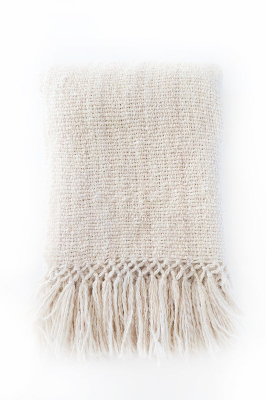 Poncho - 100% Llama wool - Natural