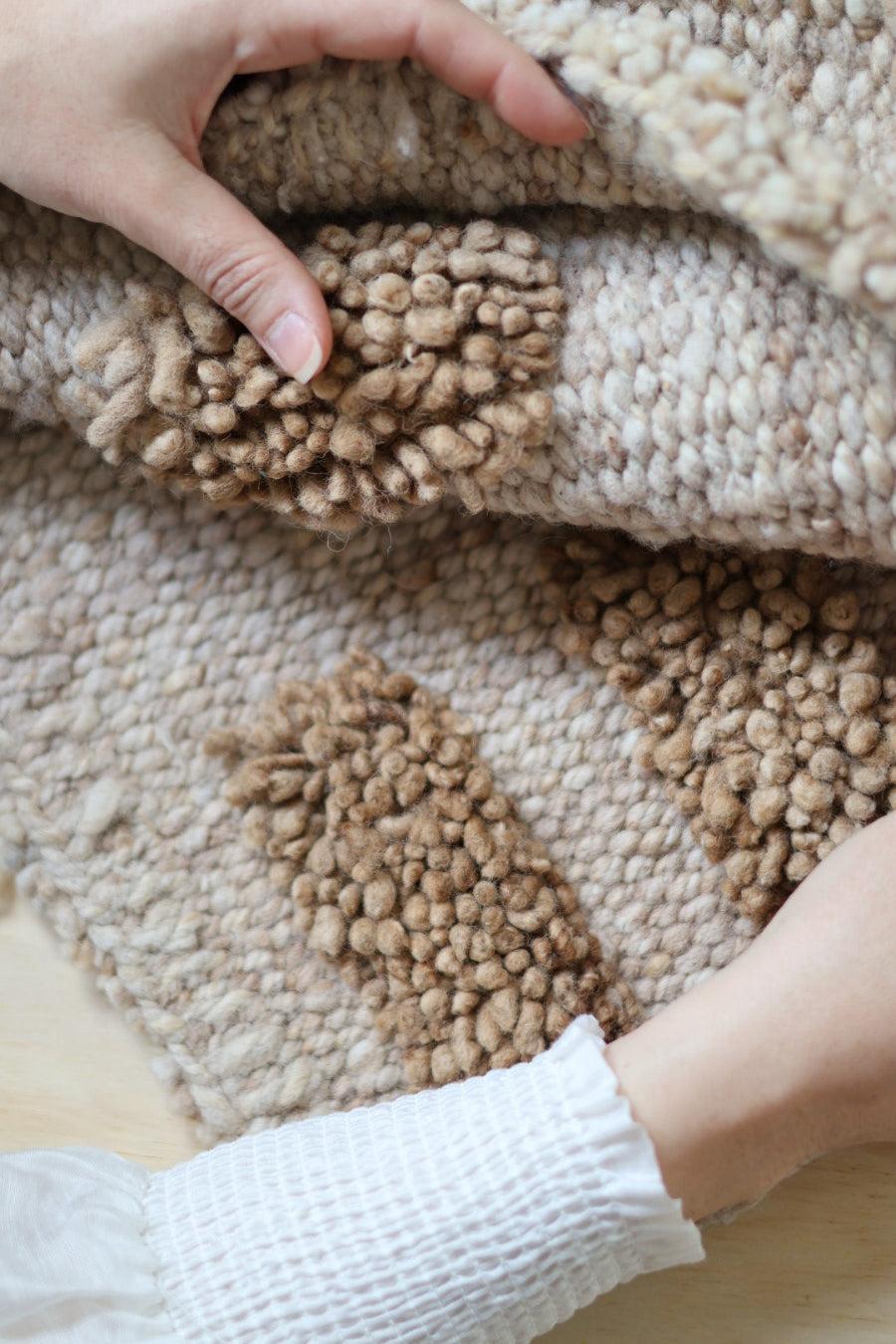ALTIPLANO - Pom Pom - Small #6- Handmade Sustainable 100% Sheep Wool - The Andes Project