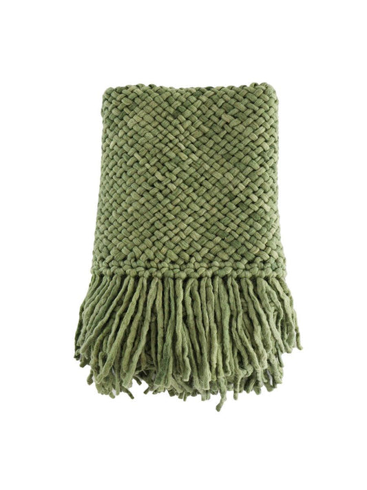 PACHA THROW - MEDIUM | GREEN COLOUR-The Andes Project