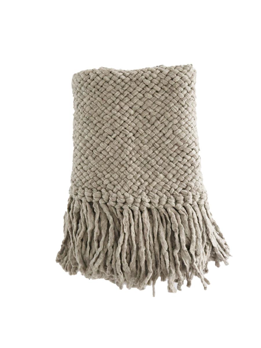 PACHA THROW - MEDIUM | GREY COLOUR-The Andes Project