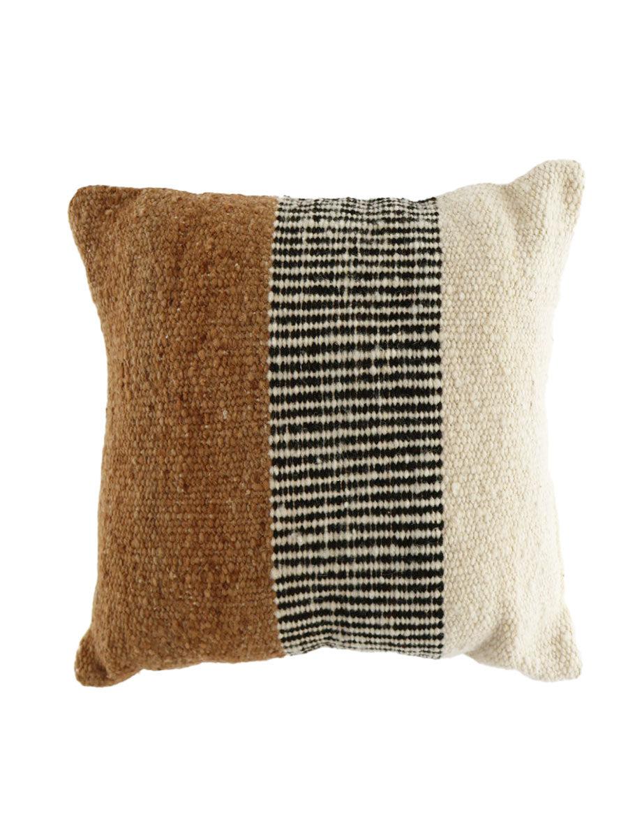 VALLE CUSHIONS - STYLE 3 - LARGE | NATURAL, BLACK AND TOSTADO-The Andes Project