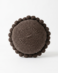 ROUND WITH POM POMS - MEDIUM