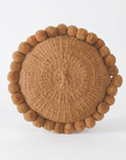 ROUND WITH POM POMS - MEDIUM