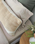 VALLE CUSHION - STYLE 2 - XL LUMBAR | SAND AND NATURAL-The Andes Project