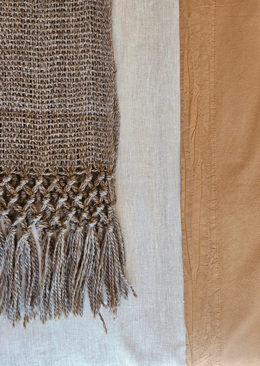 PUNA LLAMA THROW - SMALL | GREY COLOUR-The Andes Project