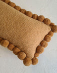 LUMBAR WITH POM POMS - CAMEL-The Andes Project
