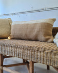 VALLE CUSHION - STYLE 2 - XL LUMBAR | SAND AND NATURAL-The Andes Project