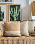 VALLE CUSHIONS - STYLE 2 - LARGE | SAND AND NATURAL-The Andes Project