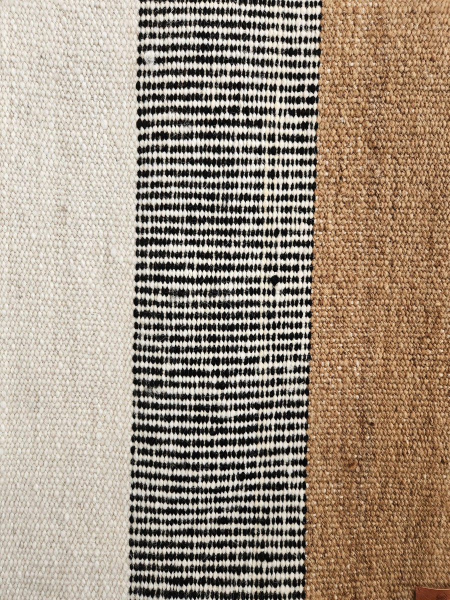 PLENA RUG | RUNNER #7 TOSTADO, BLACK & NATURAL-The Andes Project