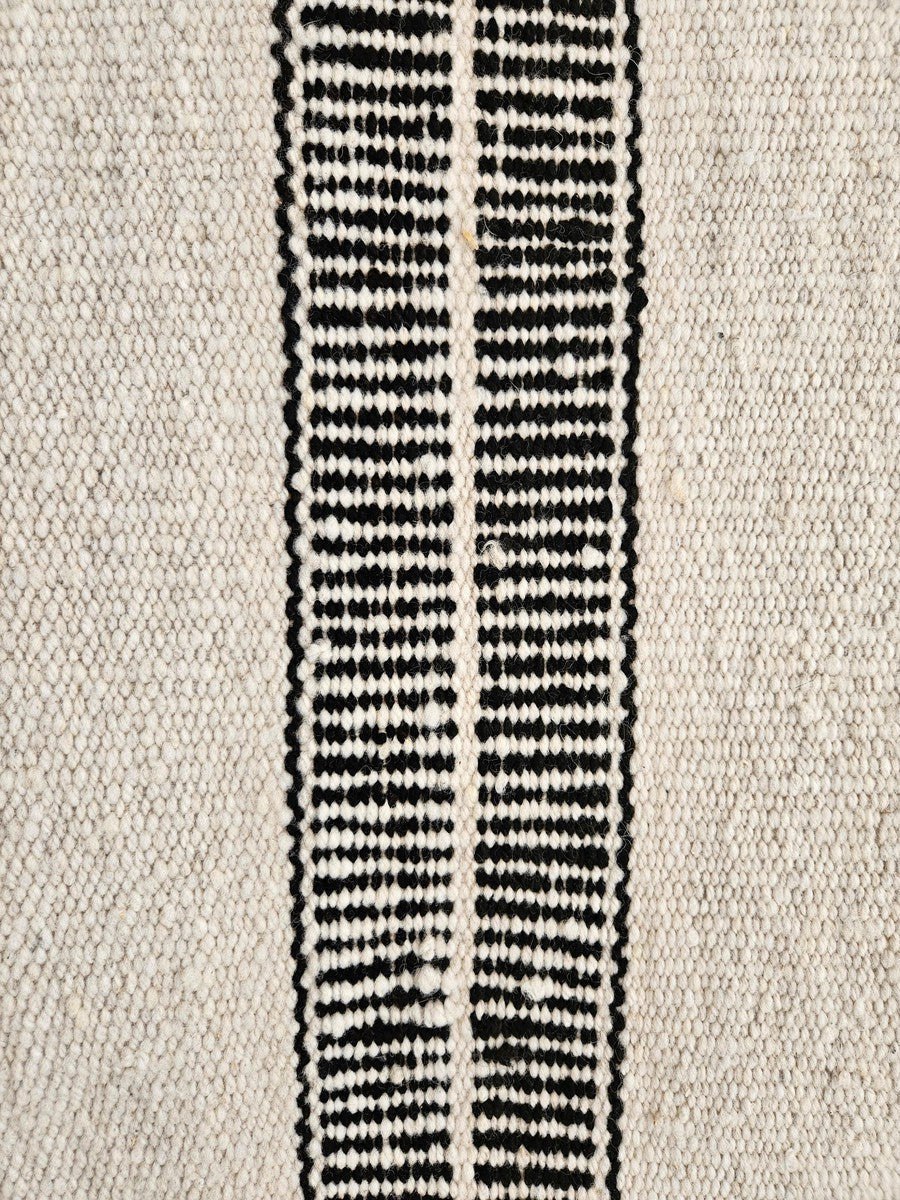 PLENA RUG | RUNNER #3 NATURAL & BLACK-The Andes Project