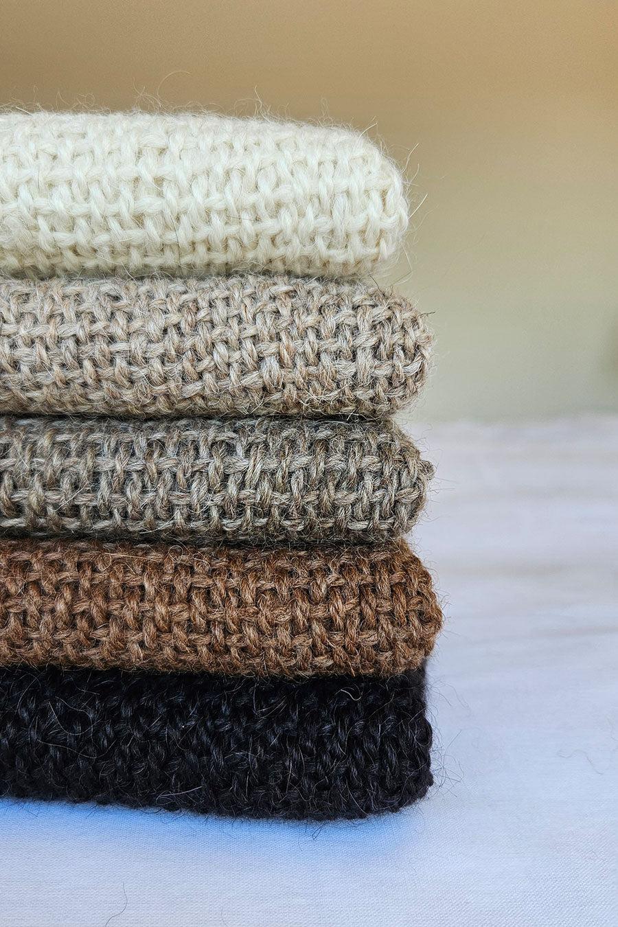 PUNA LLAMA THROW - SMALL | GREY COLOUR-The Andes Project
