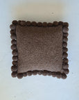 SQUARE WITH POM POMS - LARGE | COFFEE-The Andes Project