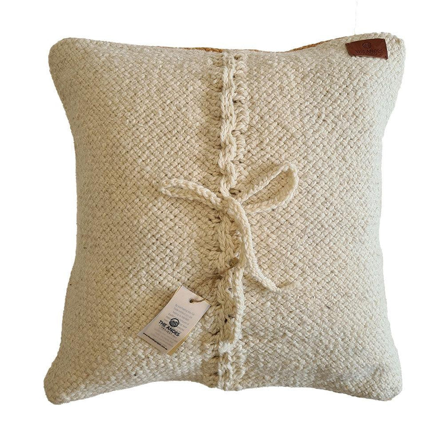 VALLE CUSHIONS - STYLE 1 - LARGE | CAMEL AND NATURAL-The Andes Project