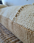 VALLE CUSHION - STYLE 2 - XL LUMBAR | SAND AND NATURAL-The Andes Project