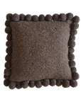 SQUARE WITH POM POMS - MEDIUM | COFFEE-The Andes Project