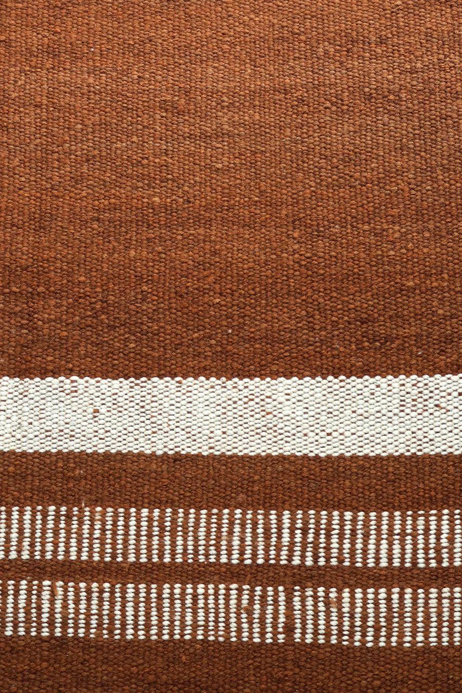 PLENA RUG | RUNNER #10 RUST & NATURAL-The Andes Project