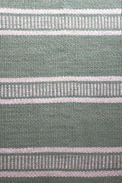PLENA RUG | RUNNER #11 GREEN & NATURAL-The Andes Project