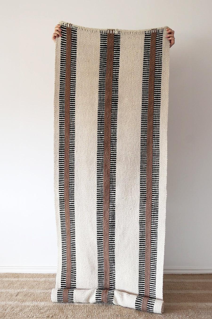 PLENA RUG | RUNNER #9 NATURAL, TOSTADO & BLACK-The Andes Project